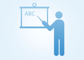 Newberry Group Blog | icon of teacher at blackboard